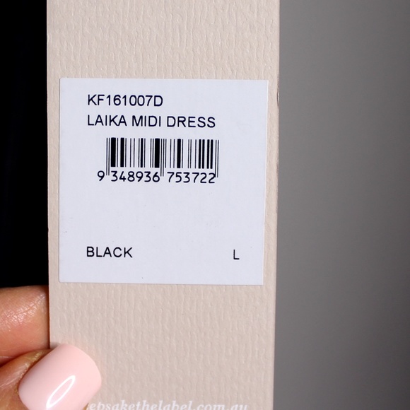 Keepsake Black Laika Midi Dress Size Large NWT - Picture 8 of 13